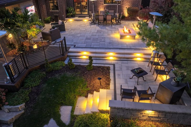 Patio and outdoor lighting by A Touch of Green