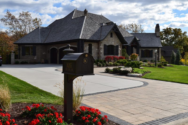 Paver Driveway and Landscape Design by A Touch of Green