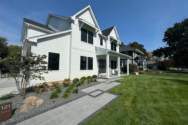 Landscape Design and Paver Walkway by A Touch of Green