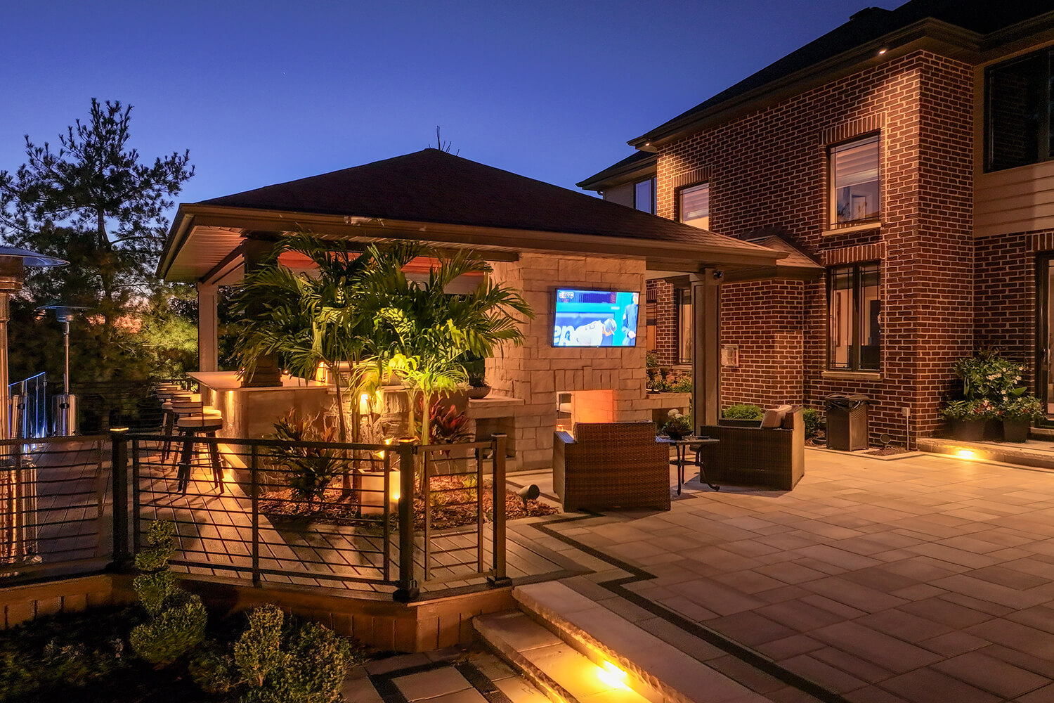 Patio and outdoor lighting by A Touch of Green