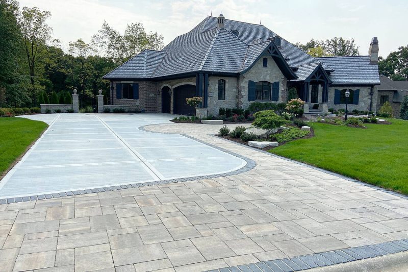 Pavers Walkway and Landscape Design by A Touch of Green