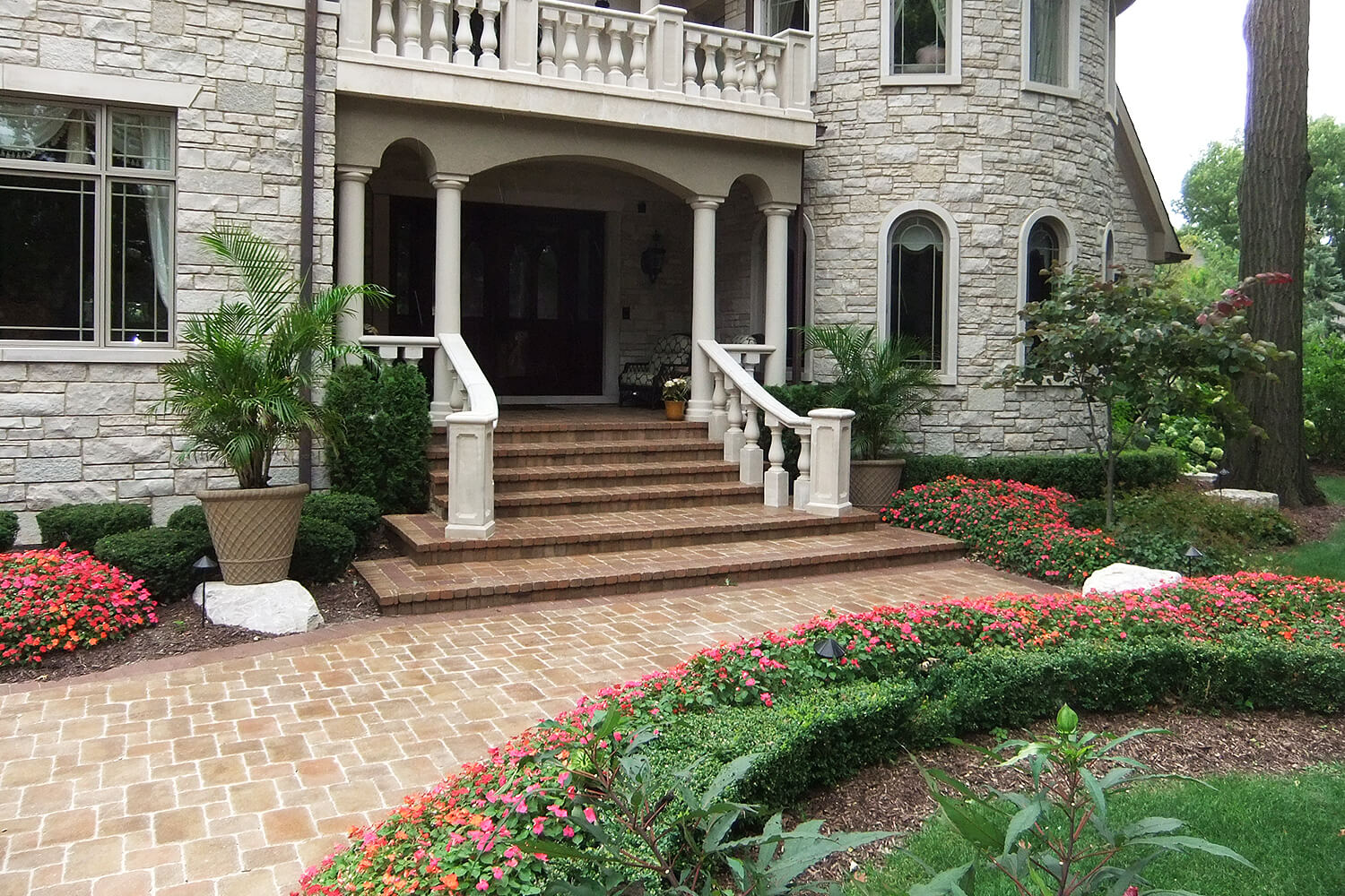 Paver Walkway and Landscape Design by A Touch of Green