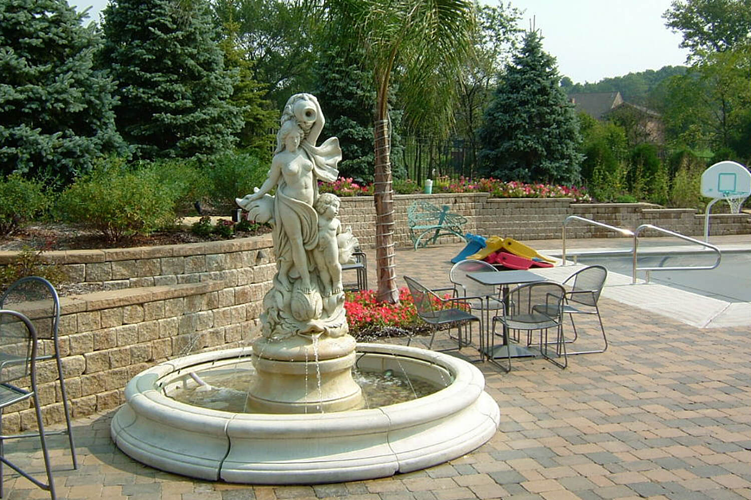 Water Feature, Paver Patio, and Landscape Design by A Touch of Green